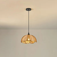 Rattan Blossom Pendant Light