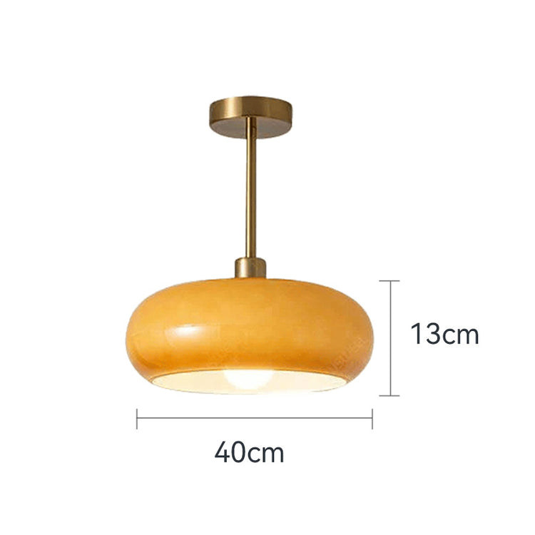 Glarefusion Creative Simple Persimmon Shape Pendant Light