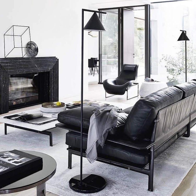 Moderne lineær metalgulvlampe