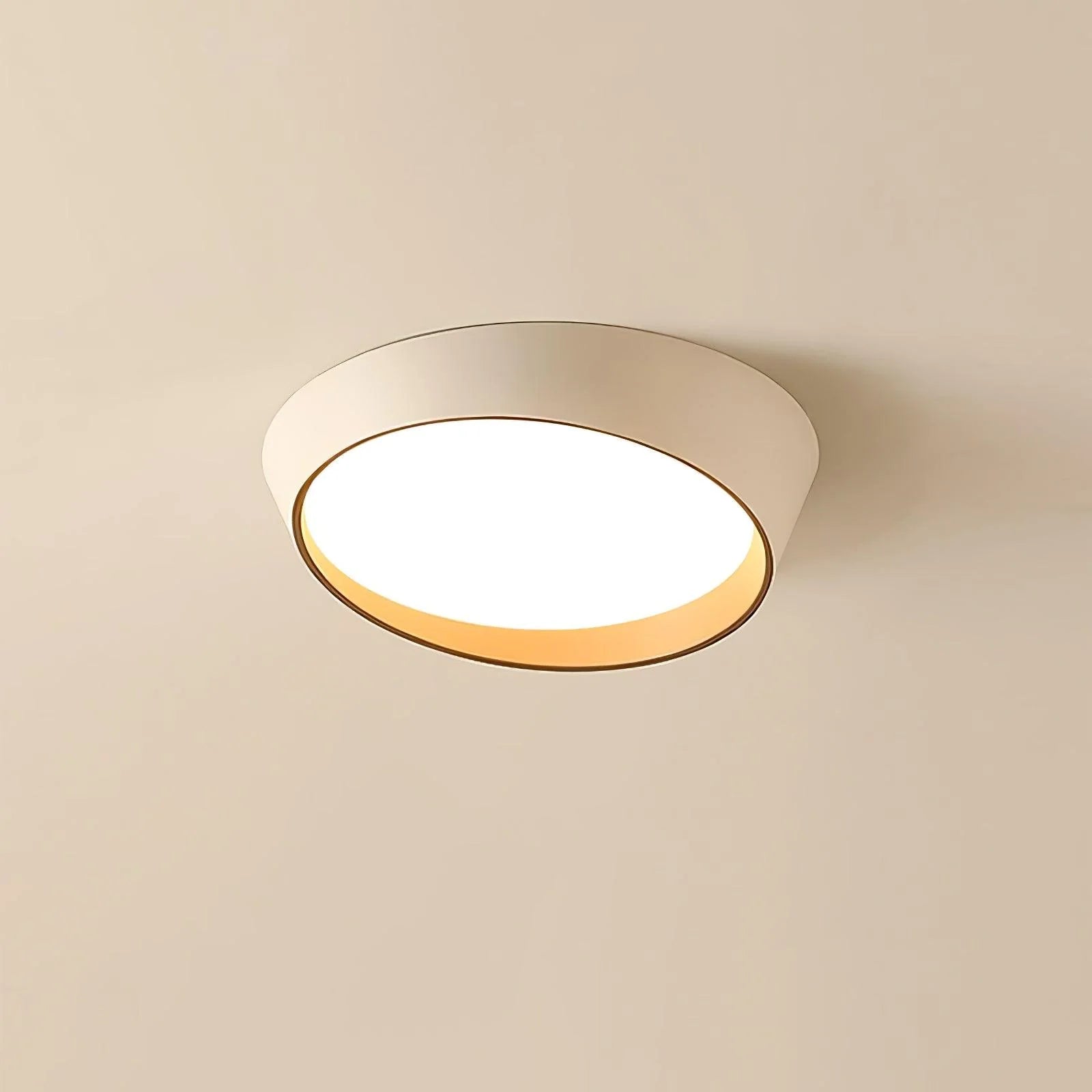 Lampada da soffitto in acero