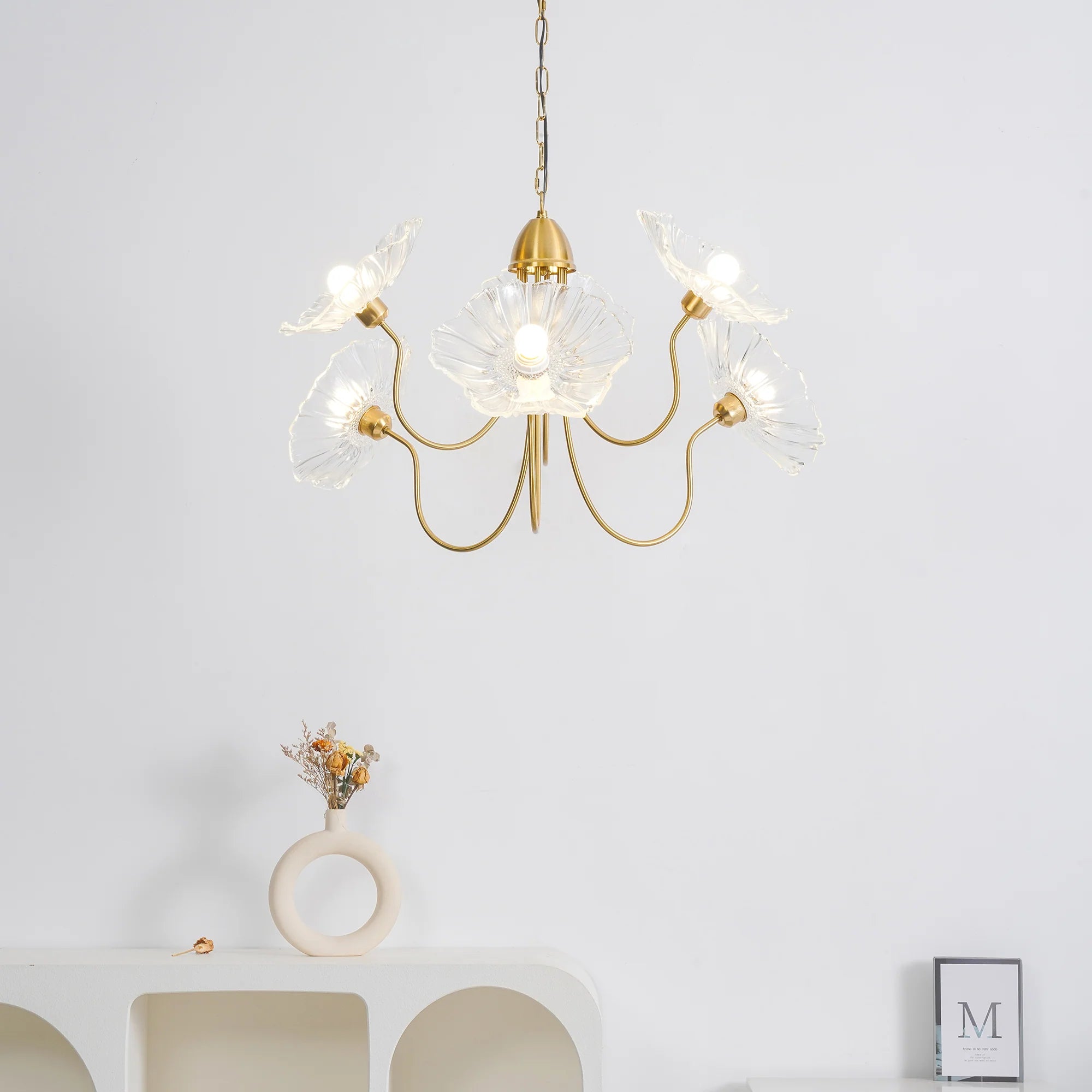 Lampadario con illuminazione Lotus Bloom