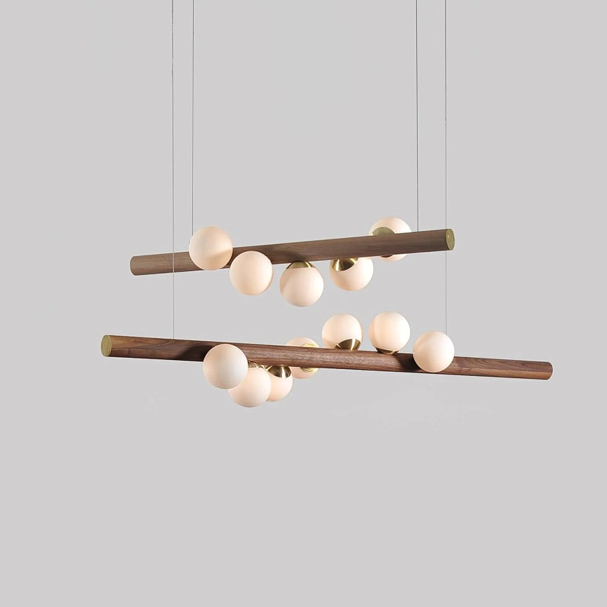 Noordse houten hanglamp