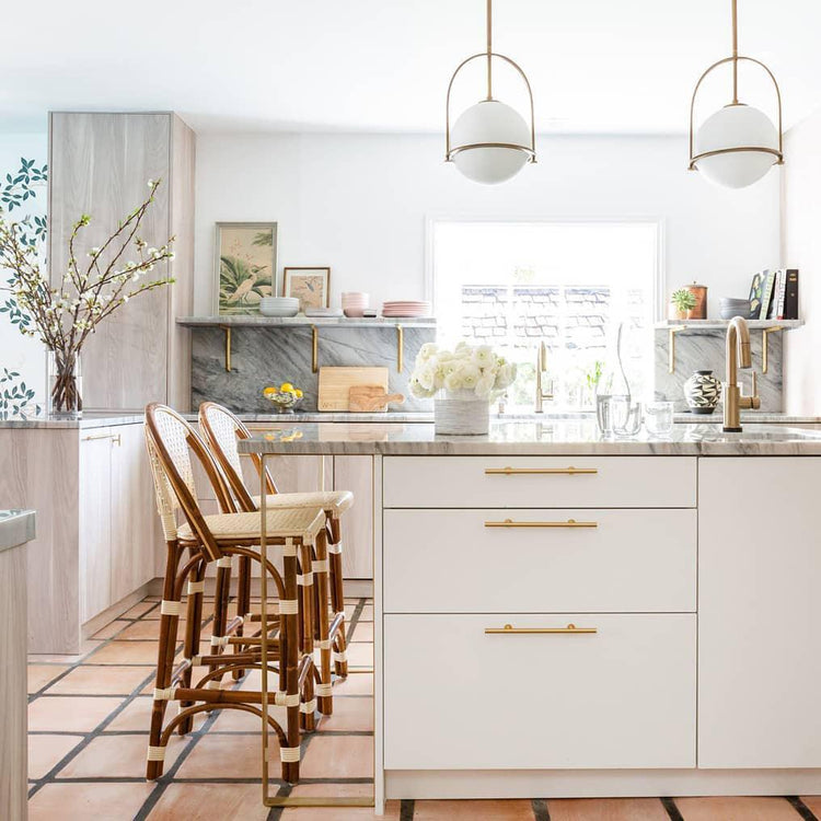 Elegant rund glaspendel