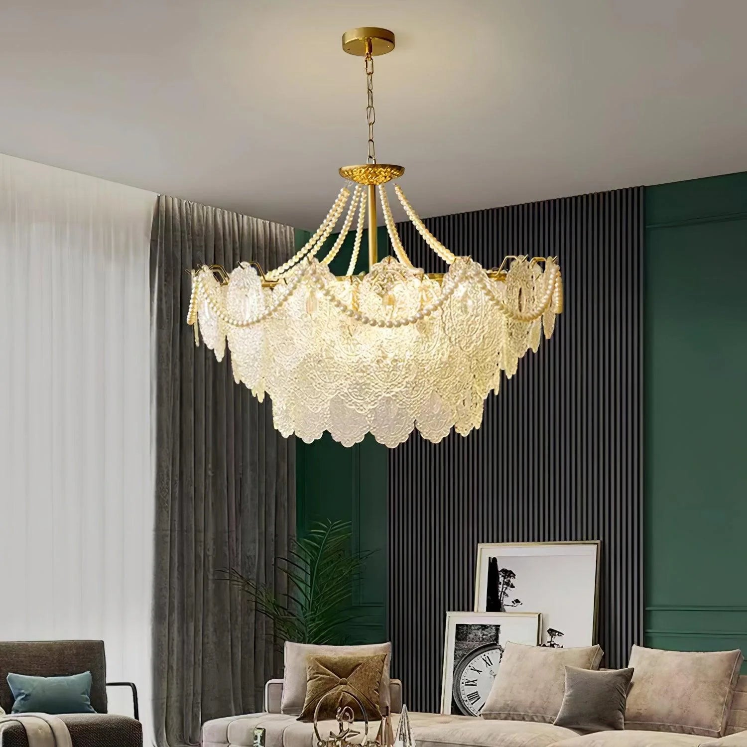 Lampadario in vetro Serenity