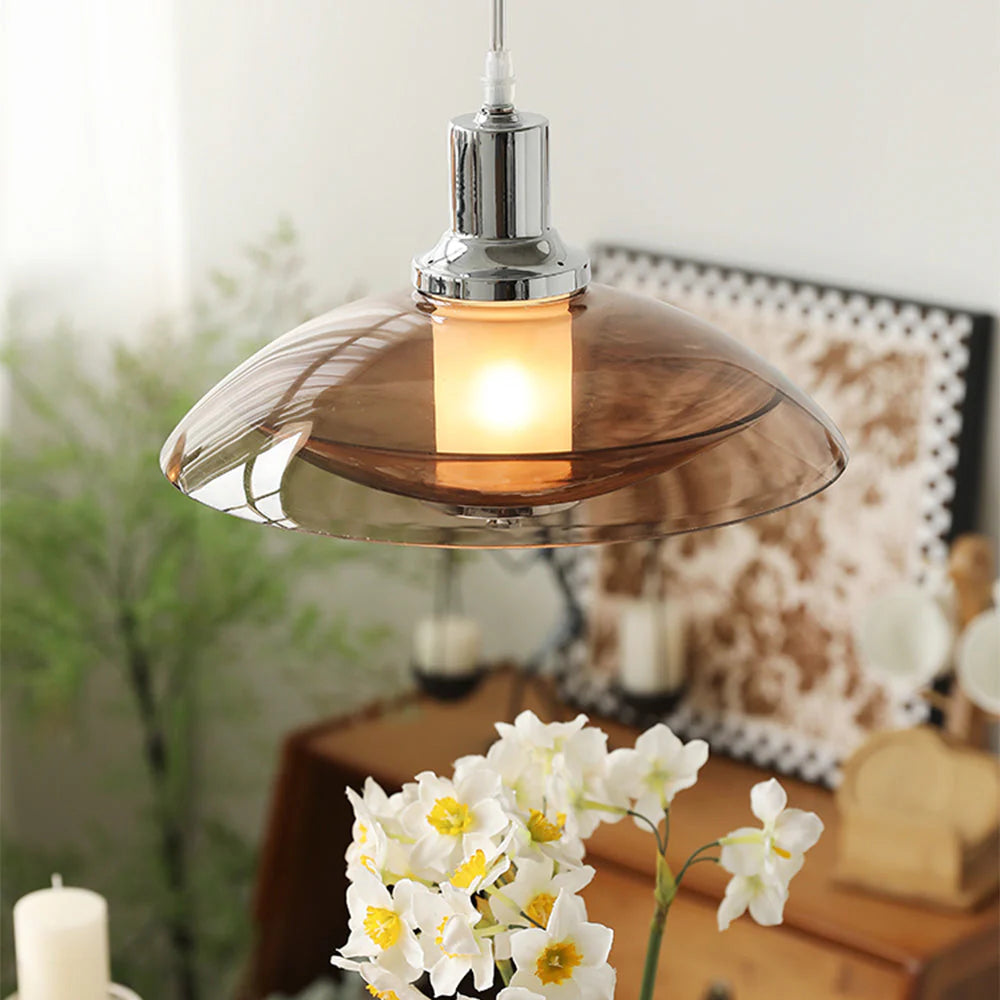 Modern Clear Glass Pendant Light