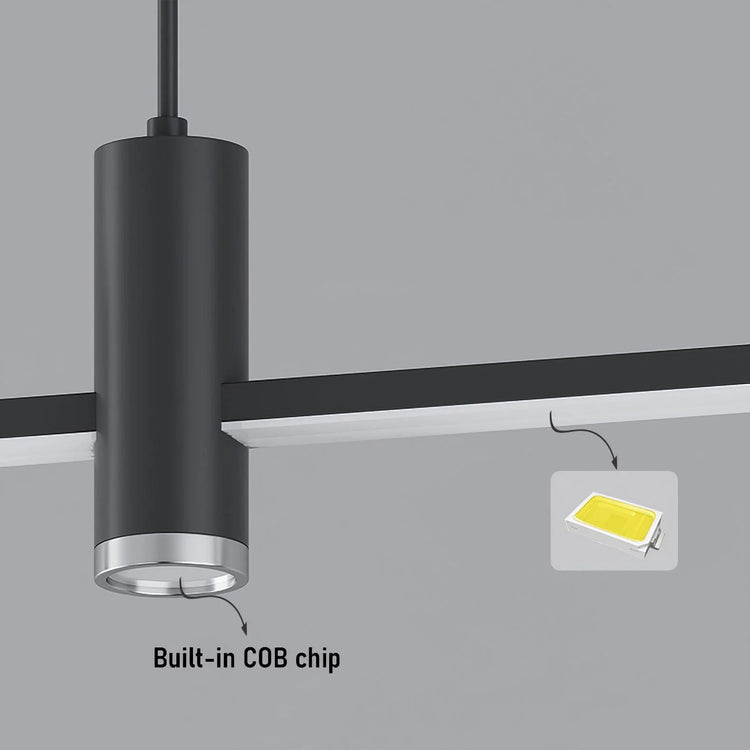 Minimalist Linear-Radiance Metal Pendant Light