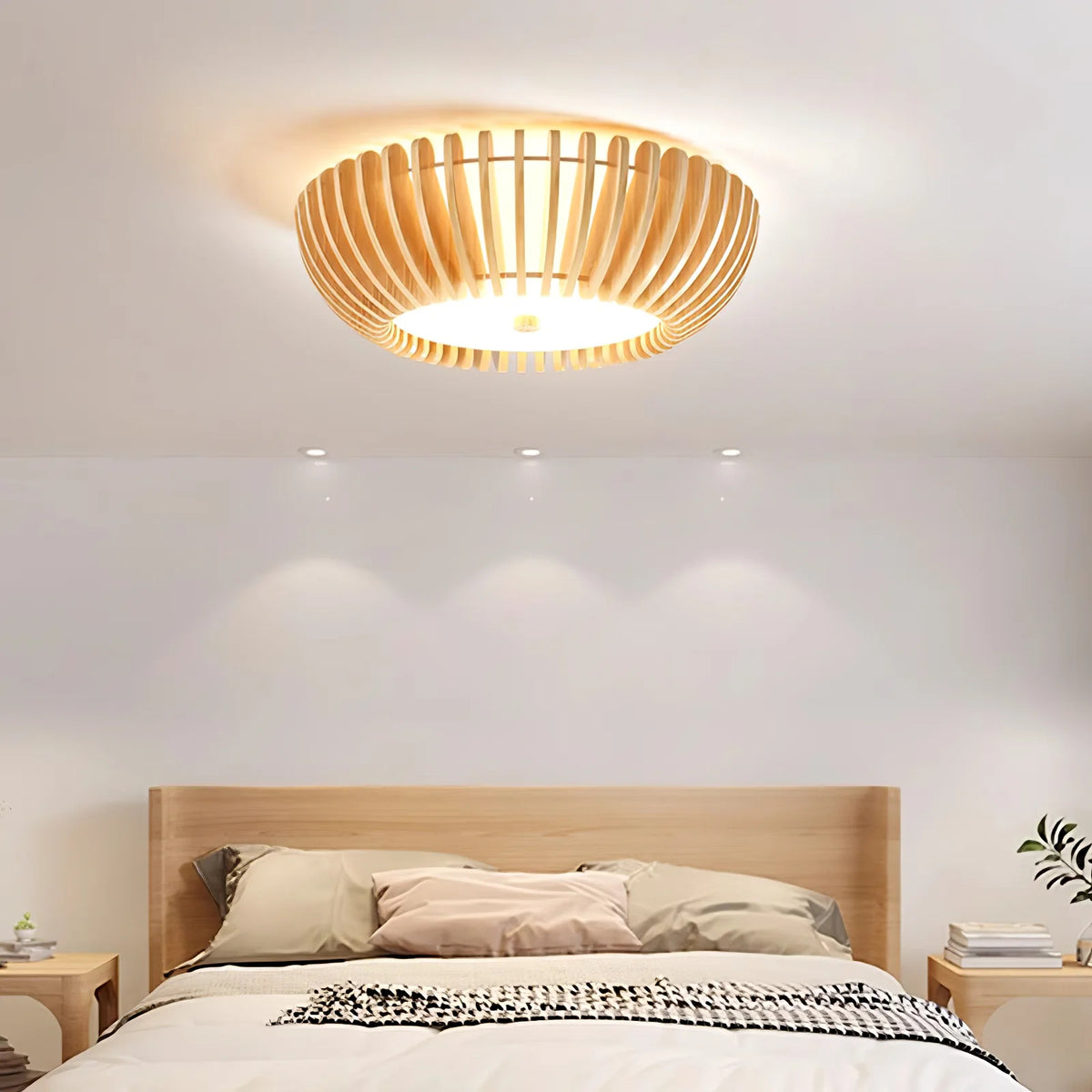 Træstråling loftslampe