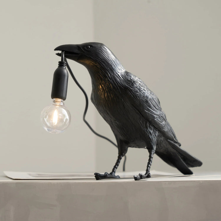 Trendy Crow Resin Bordlampe