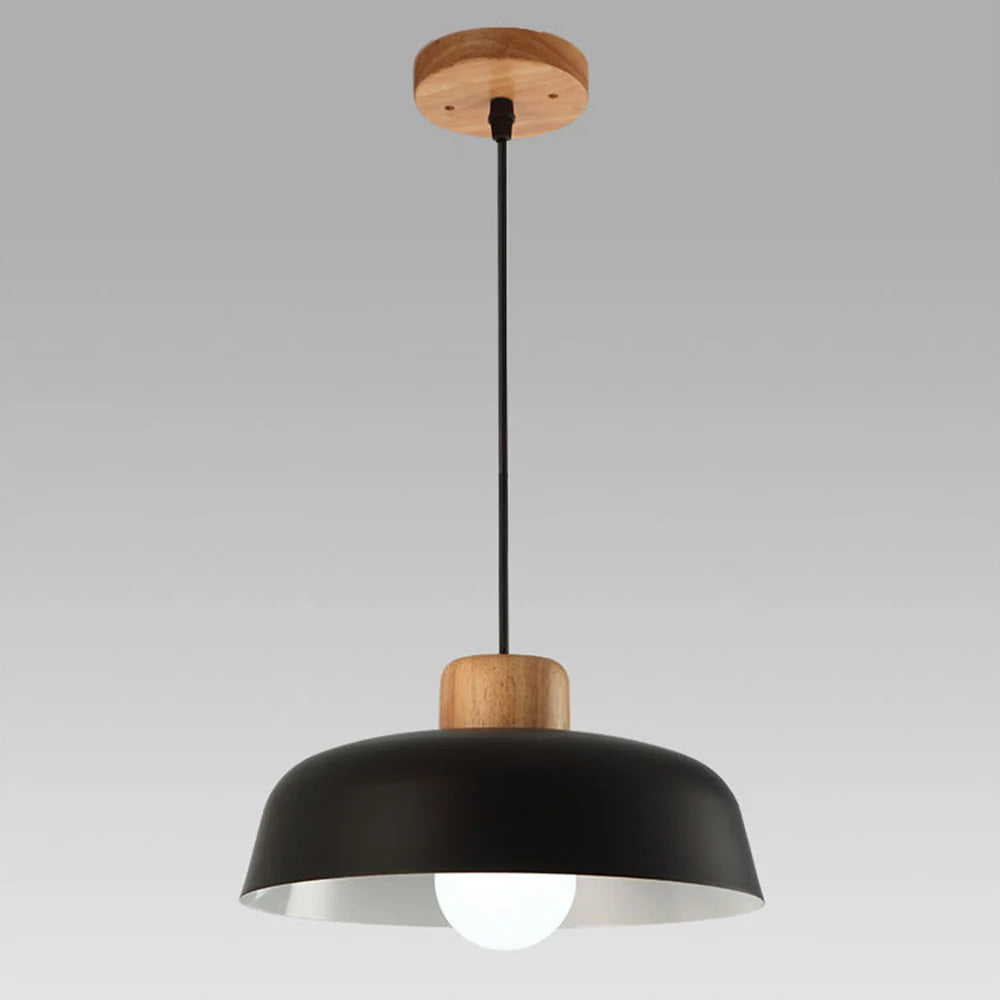 Lampe à suspension ronde moderne en métal
