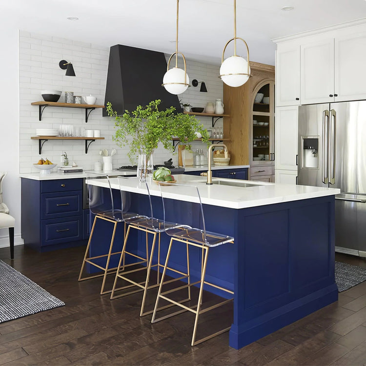 Elegant rund glaspendel