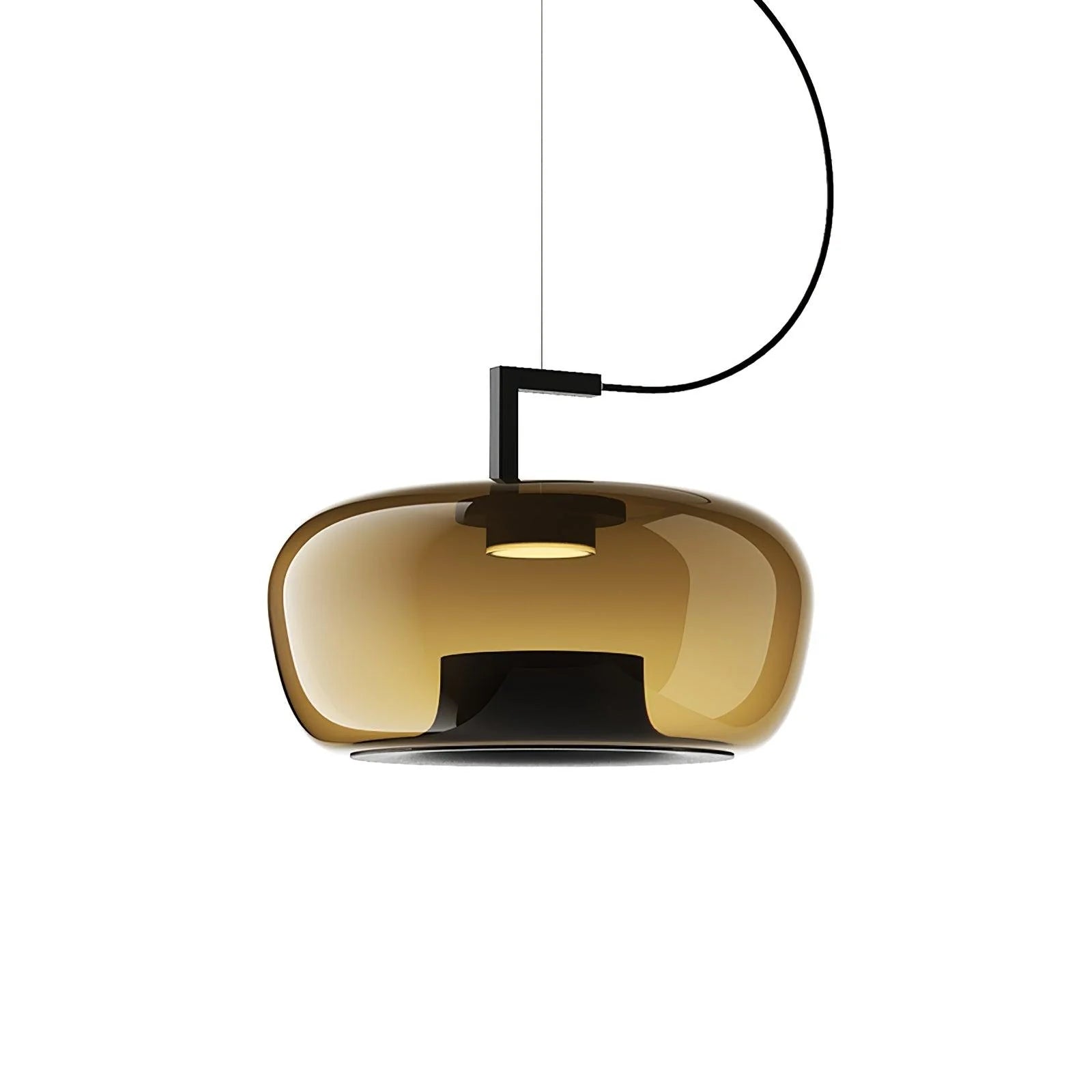 Suspension contemporaine en verre soufflé
