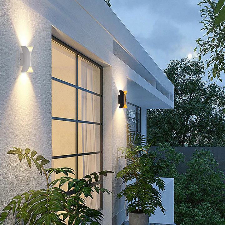 Modern Irregular Aluminum Outdoor Wall Light