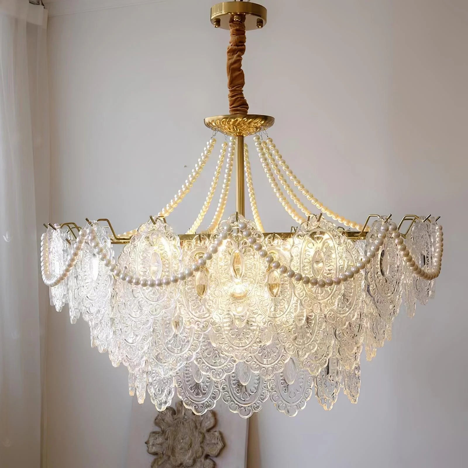 Lampadario in vetro Serenity