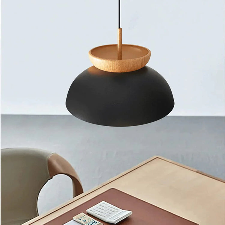 Moderne rund metal loftslampe