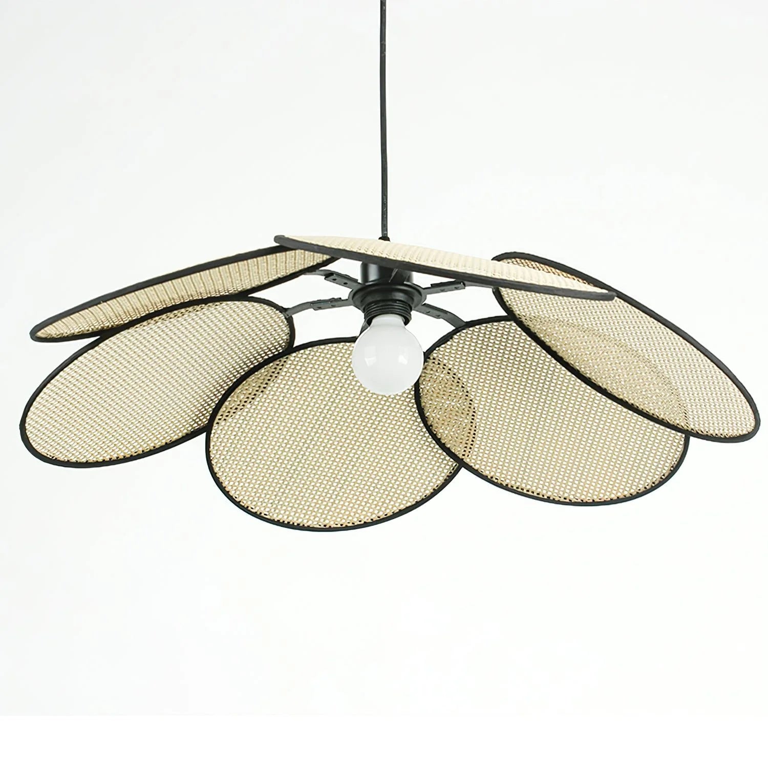 Lampada a sospensione Bloom in rattan