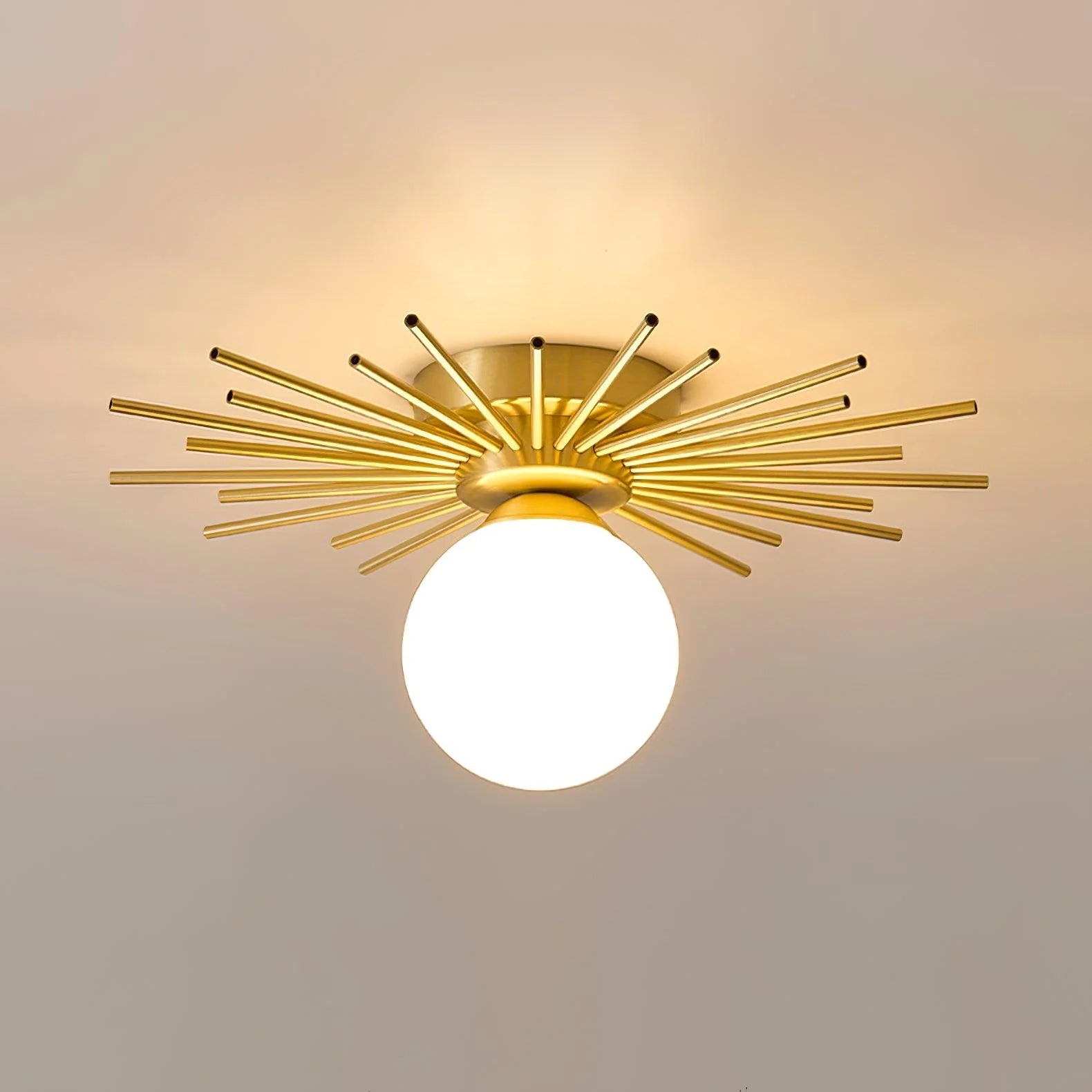 Plafonnier circulaire moderne en verre dépoli