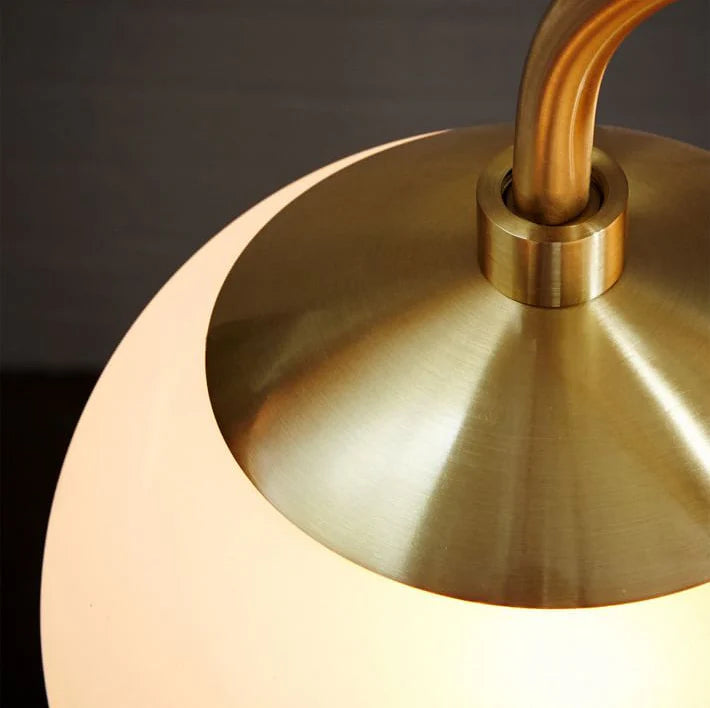 Vintage Metal Framed Glass Chandelier