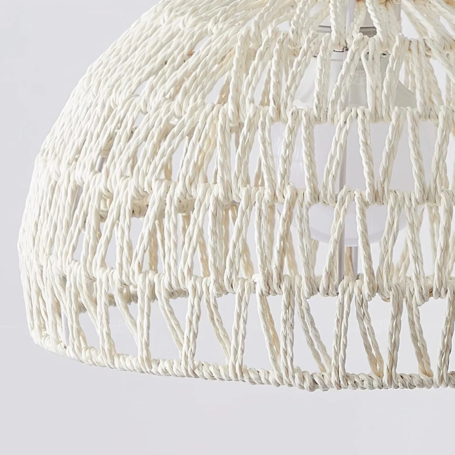 Lampada a sospensione Arco in rattan