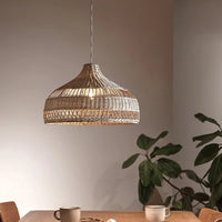 Coastal Weave Dome Pendant Light