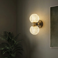Elegant Copper Globe Wall Light