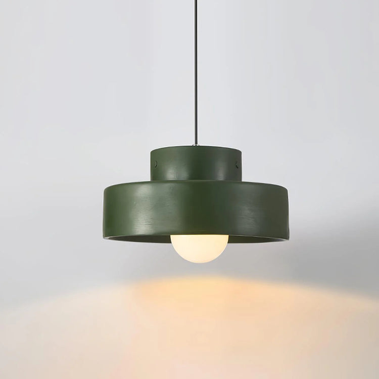 Contemporary Circle Resin Pendant Light