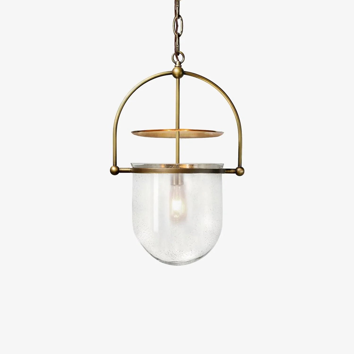 Lampe à Suspension Vintage en Verre