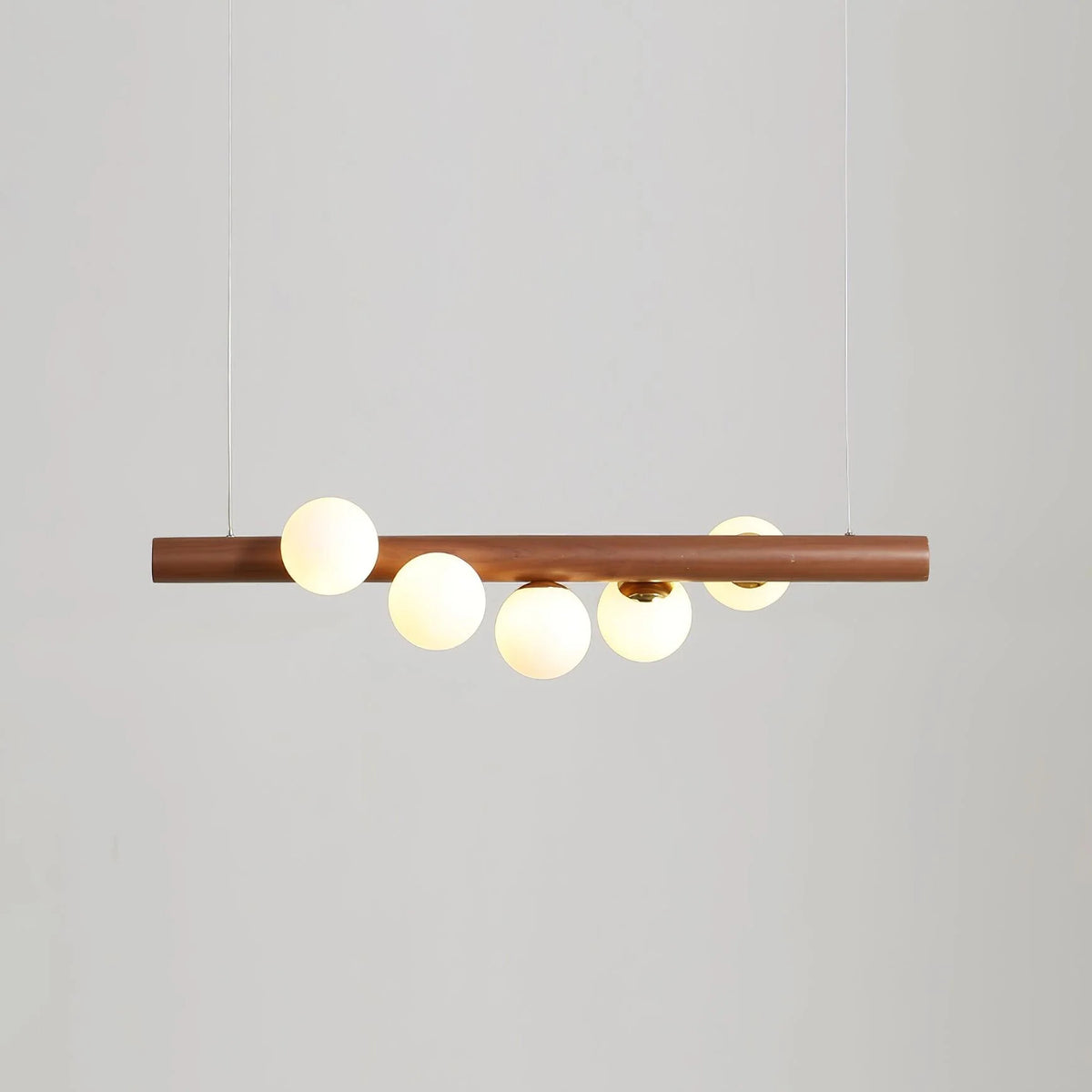 Noordse houten hanglamp