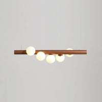 Noordse houten hanglamp