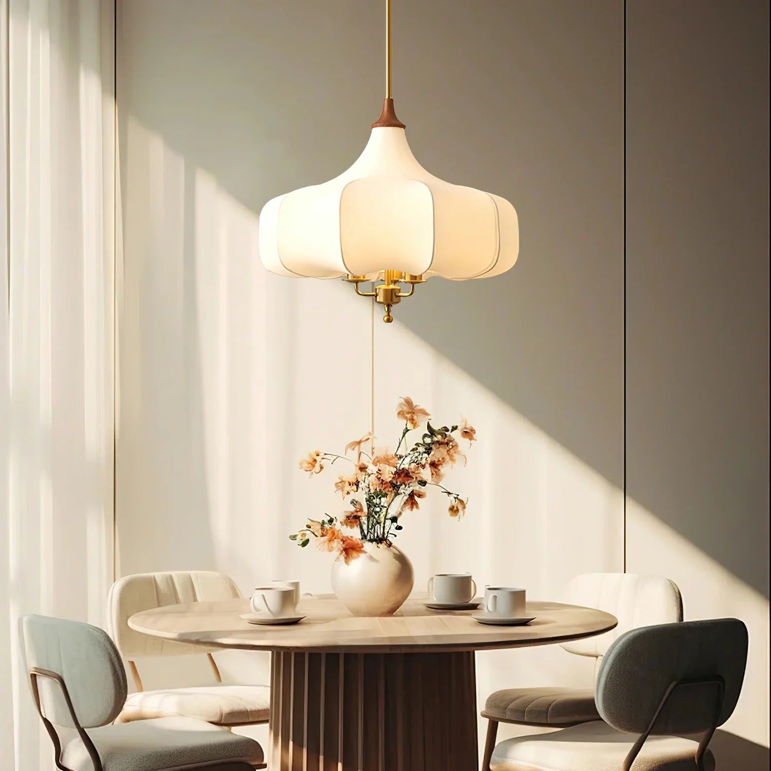 Vintage Cloud Cloth Pendant Light