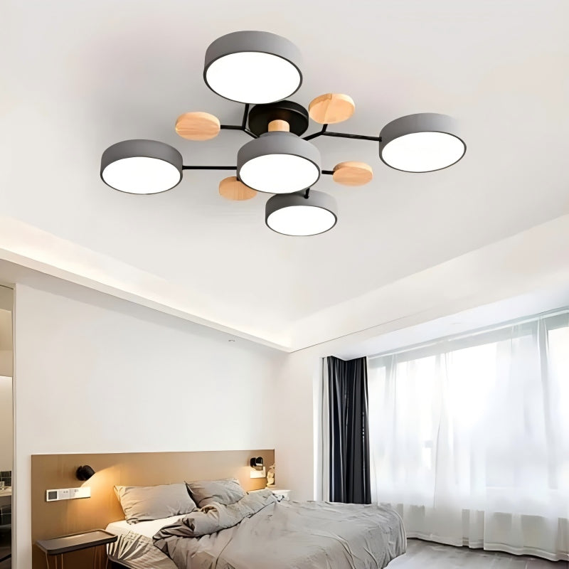 Plafonnier LED circulaire moderne nordique en acrylique