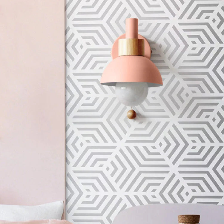 Trendy væglampe i rund jern