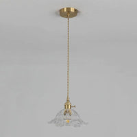 Nordic Amber Brass Glass pendellys
