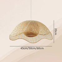 Handwoven Bamboo Pendant Light