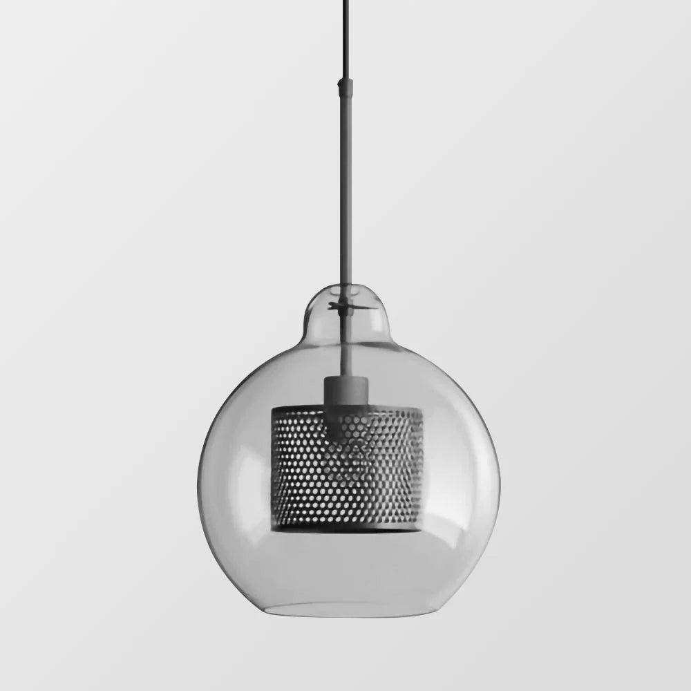 Lampe à suspension Chiswick en verre rond classique
