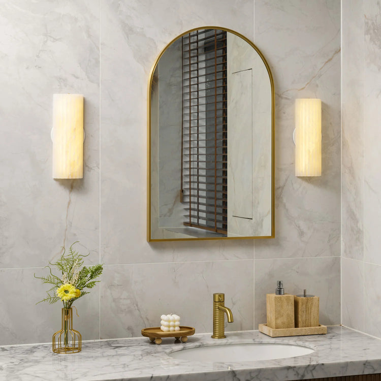 Klassisk Vertical Ridges Marmor Væglampe