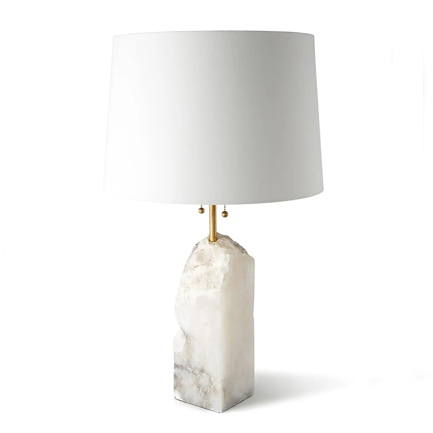 Modern Rectangular Alabaster Table Lamp