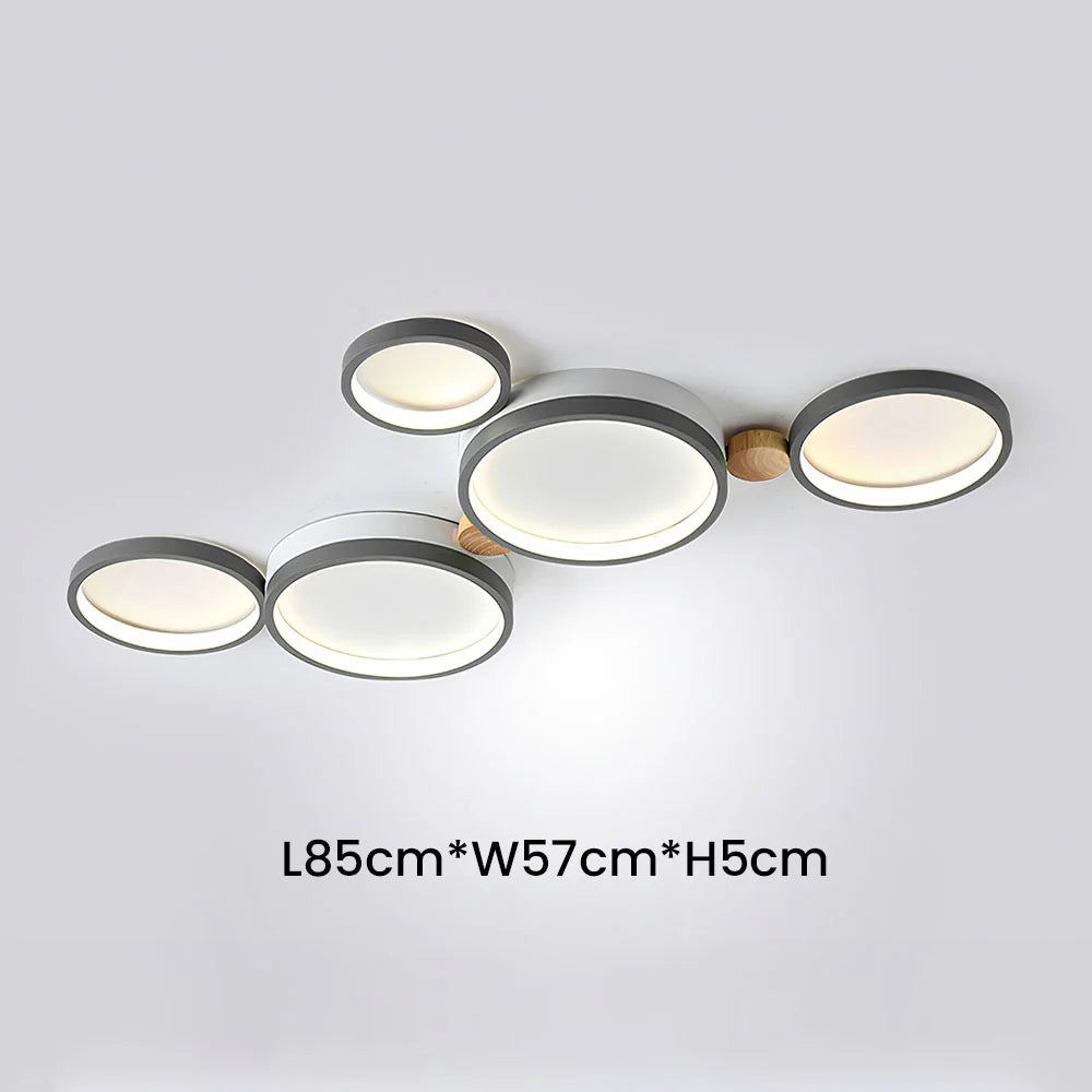 Plafonnier LED circulaire en fer artistique