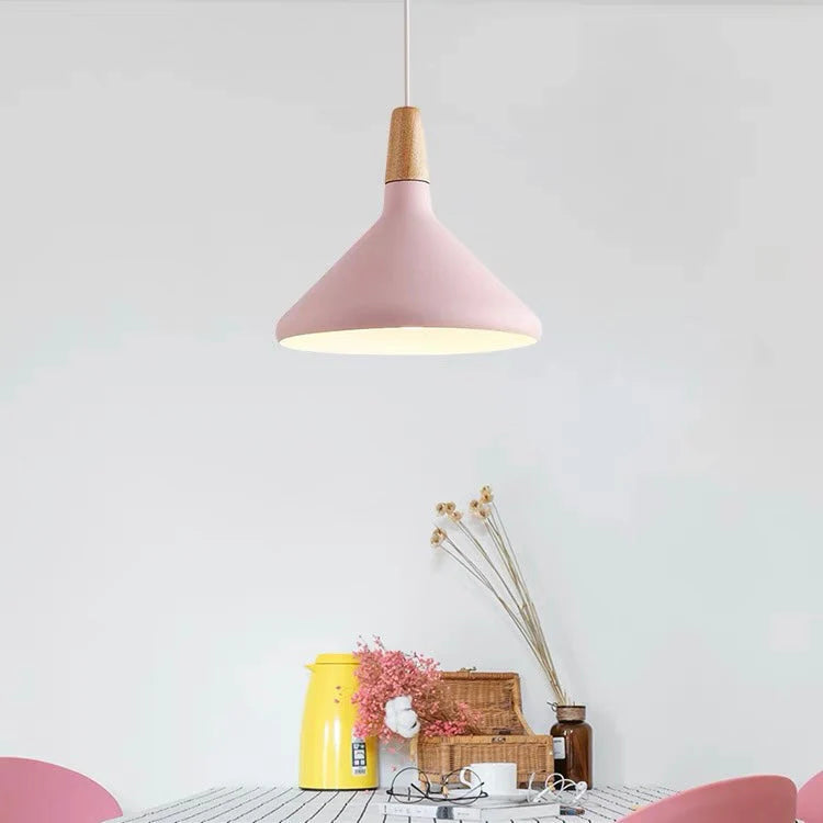 Levendige kegel modern hanglamp