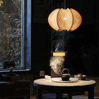 Artistic Wooden Irregular Pendant Light