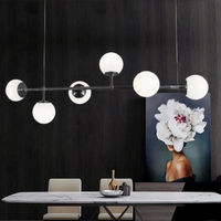 Modern Glass Orb Pendant Light
