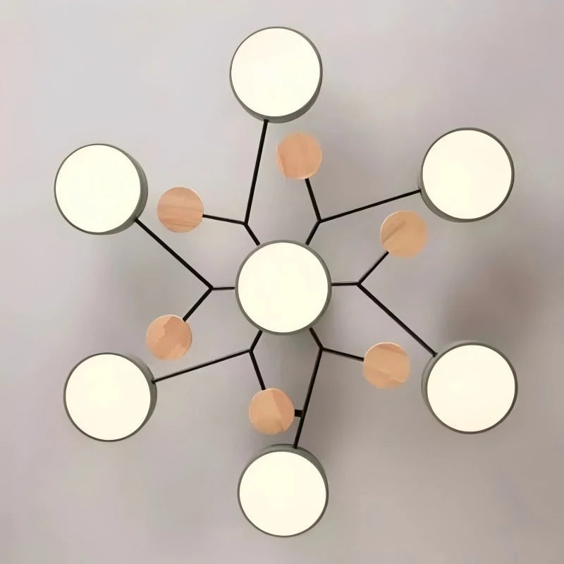 Plafoniera a LED circolare moderna in acrilico nordico