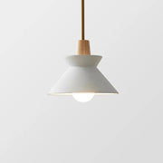 Lampe à suspension en béton à cône tendance