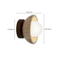 Modern Industrial Stone Wall Light