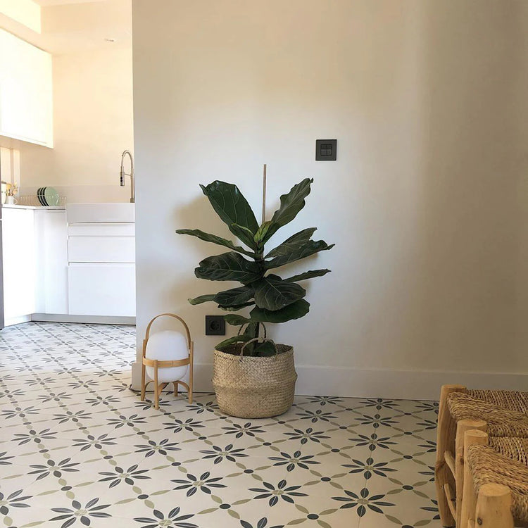 Klassisk rund glas Nomad bordlampe