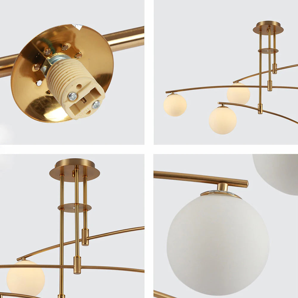 Lampadario a sfera nordica