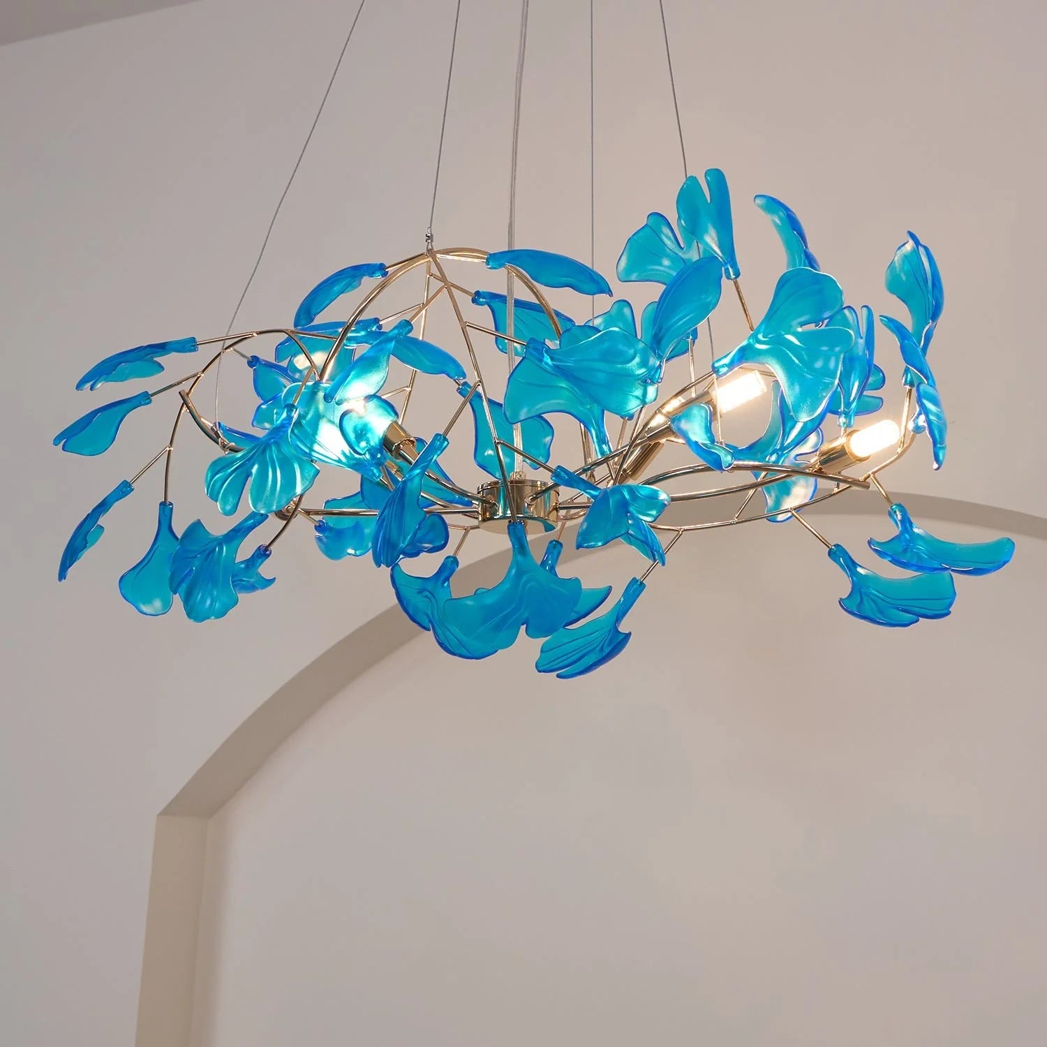 Lampadario in acrilico Auraleaf