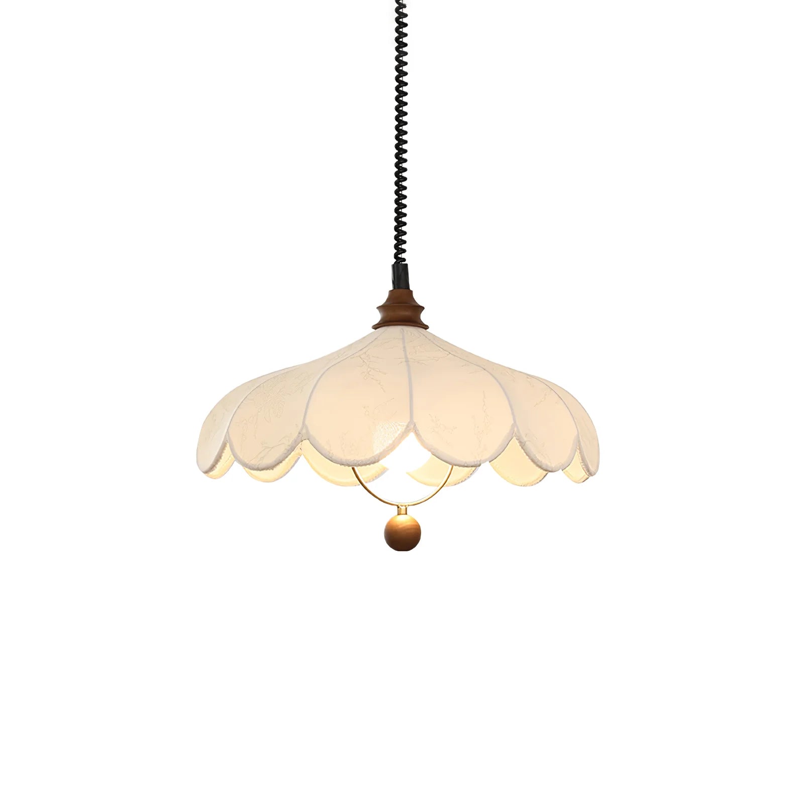 Stylish Petal Fabric Pendant Light