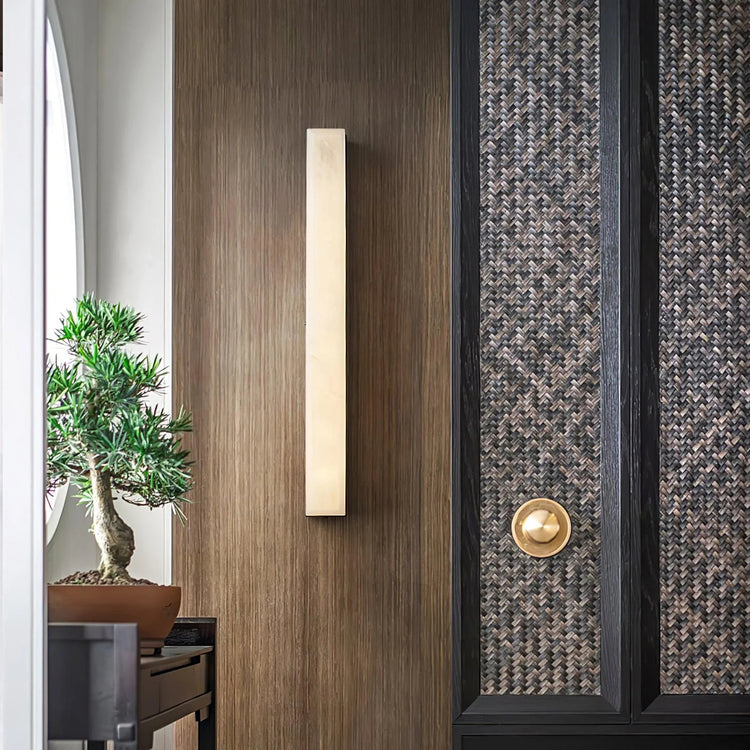 Stylish Narrow Vertical Marble Wall Light