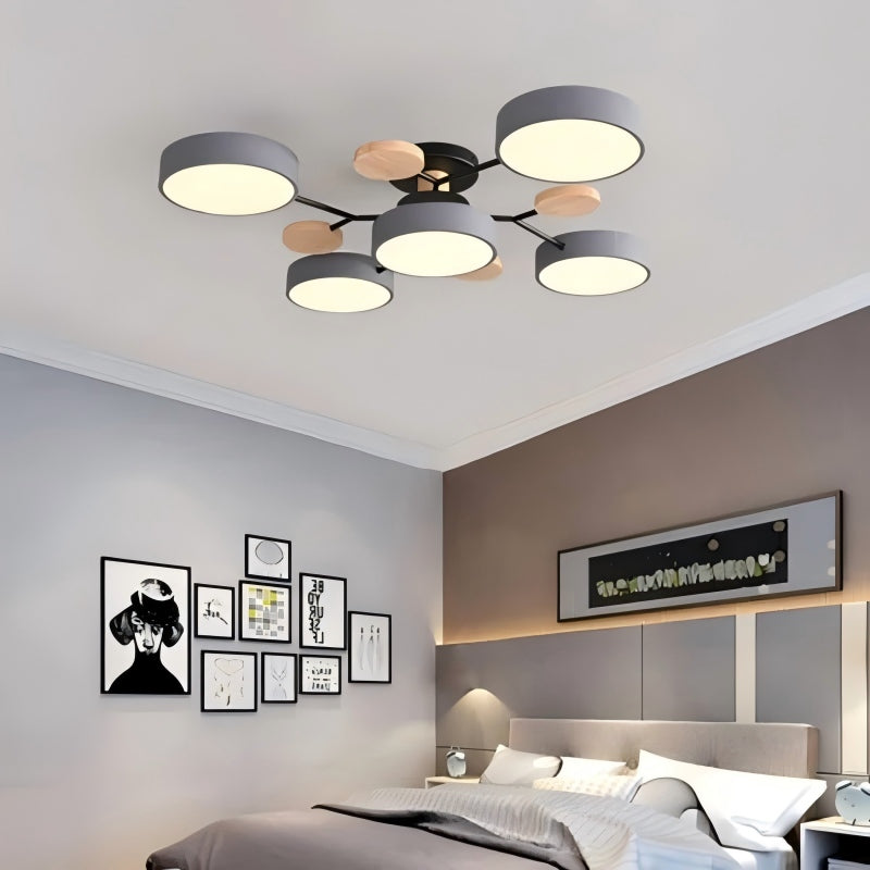 Plafonnier LED circulaire moderne nordique en acrylique