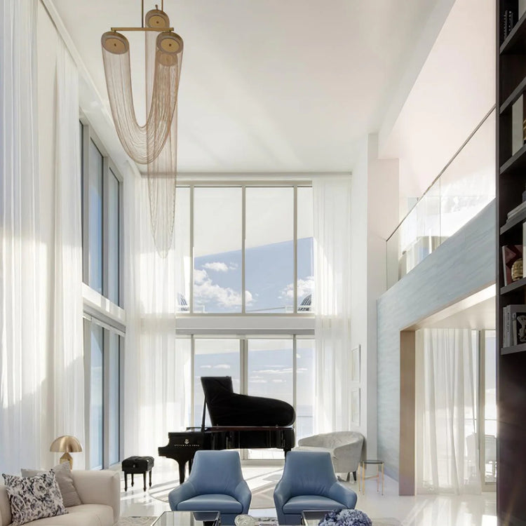 Elegant Drapery Pendant Light